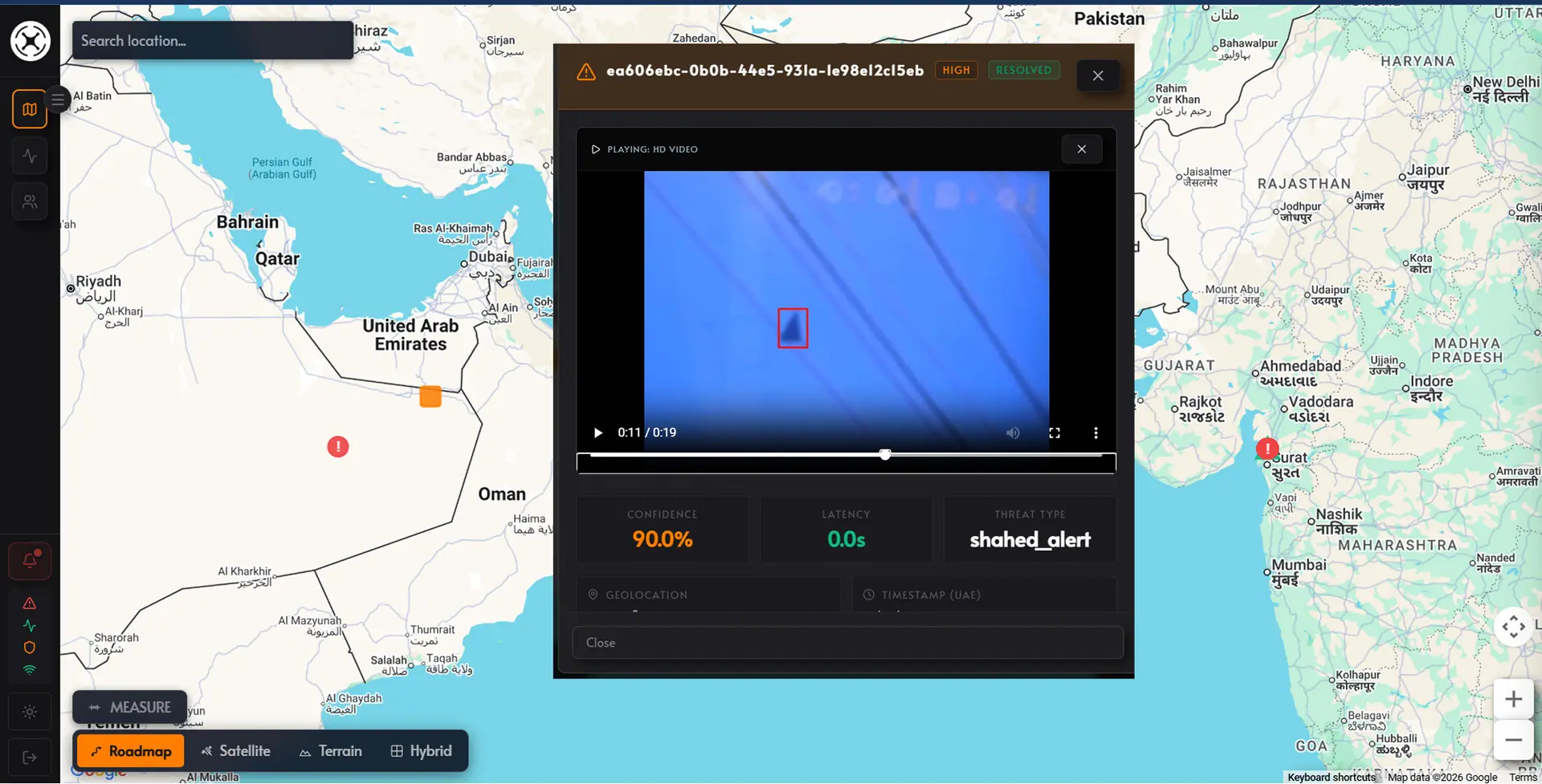 FTD EWS web portal dashboard